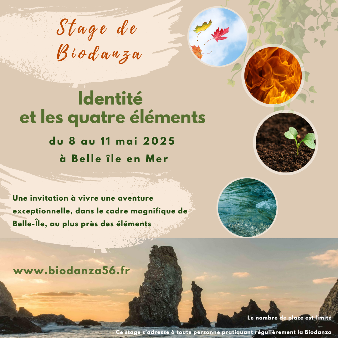 Biodanza identité et 4 éléments Belle-Ile