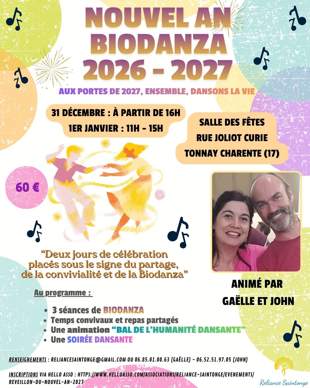 NOUVEL AN BIODANZA - 31/12/26 + 01/01/27