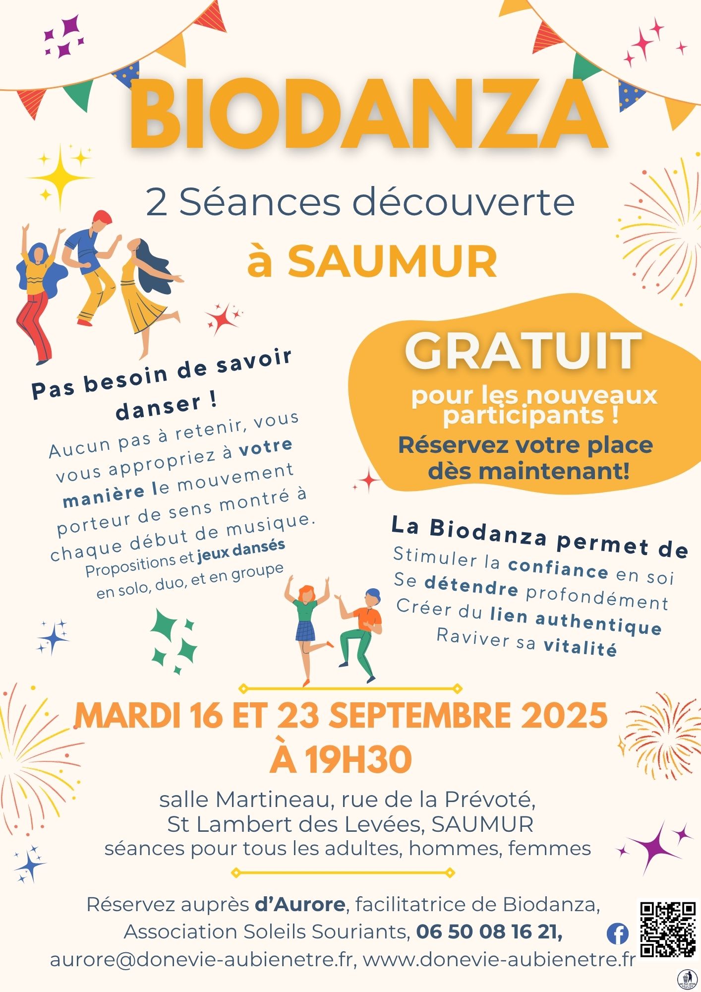 biodanza saumur Séances découverte septembre 2025