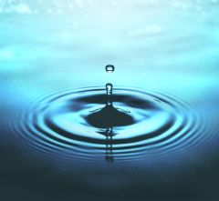 goutte deau bleue